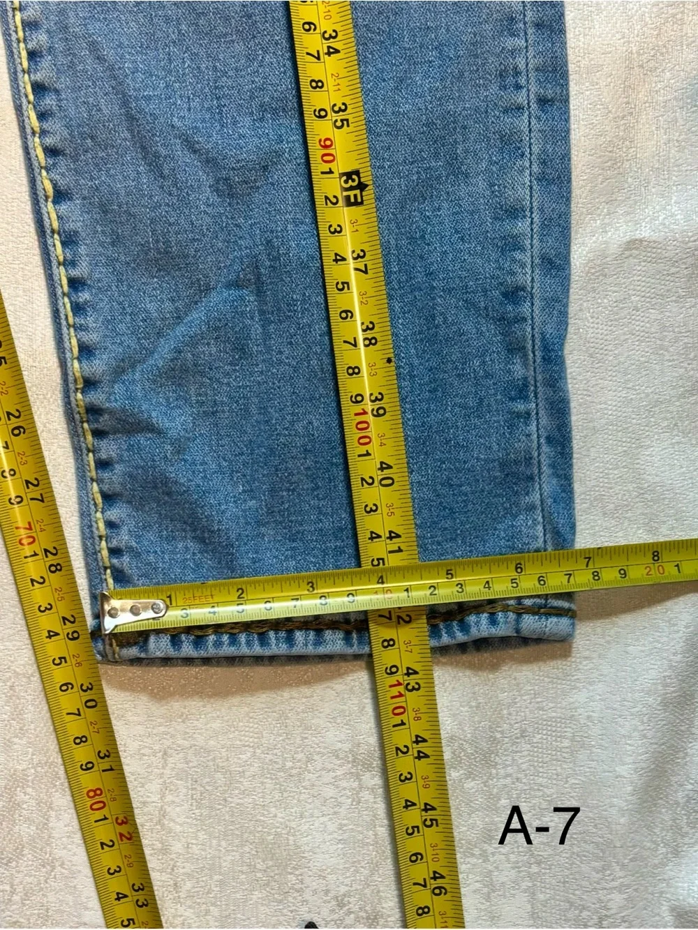 True Religion Men's Light Blue Slim Straight Jeans